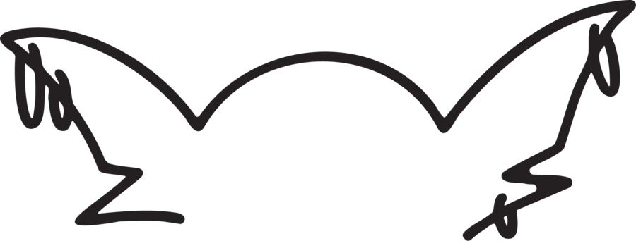 Line drawing of Spool the goblin's head and pointed ears
